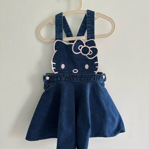 Sanrio Blue Hello Kitty Denim Pinafore dress
